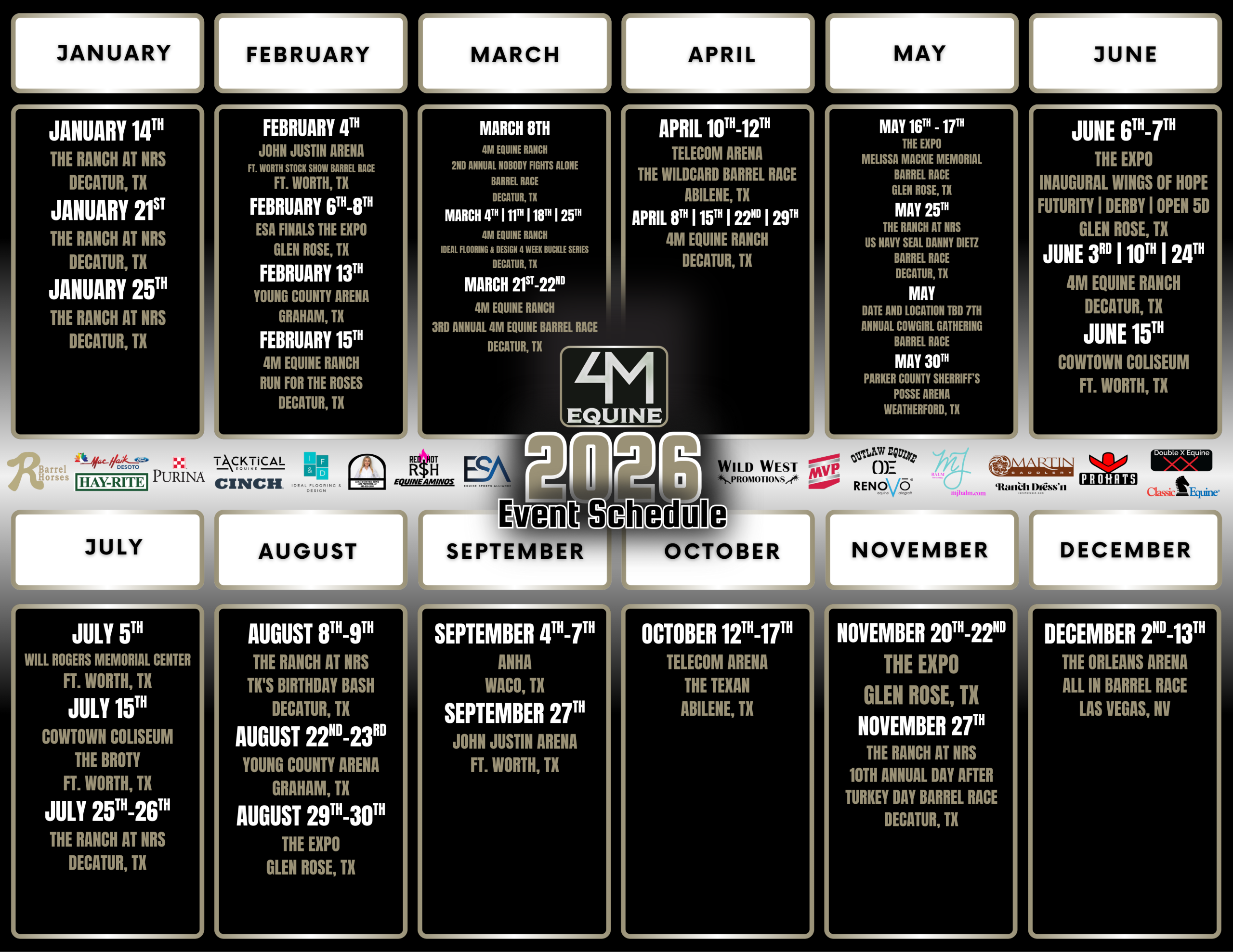 2026 ESA WWP Schedule