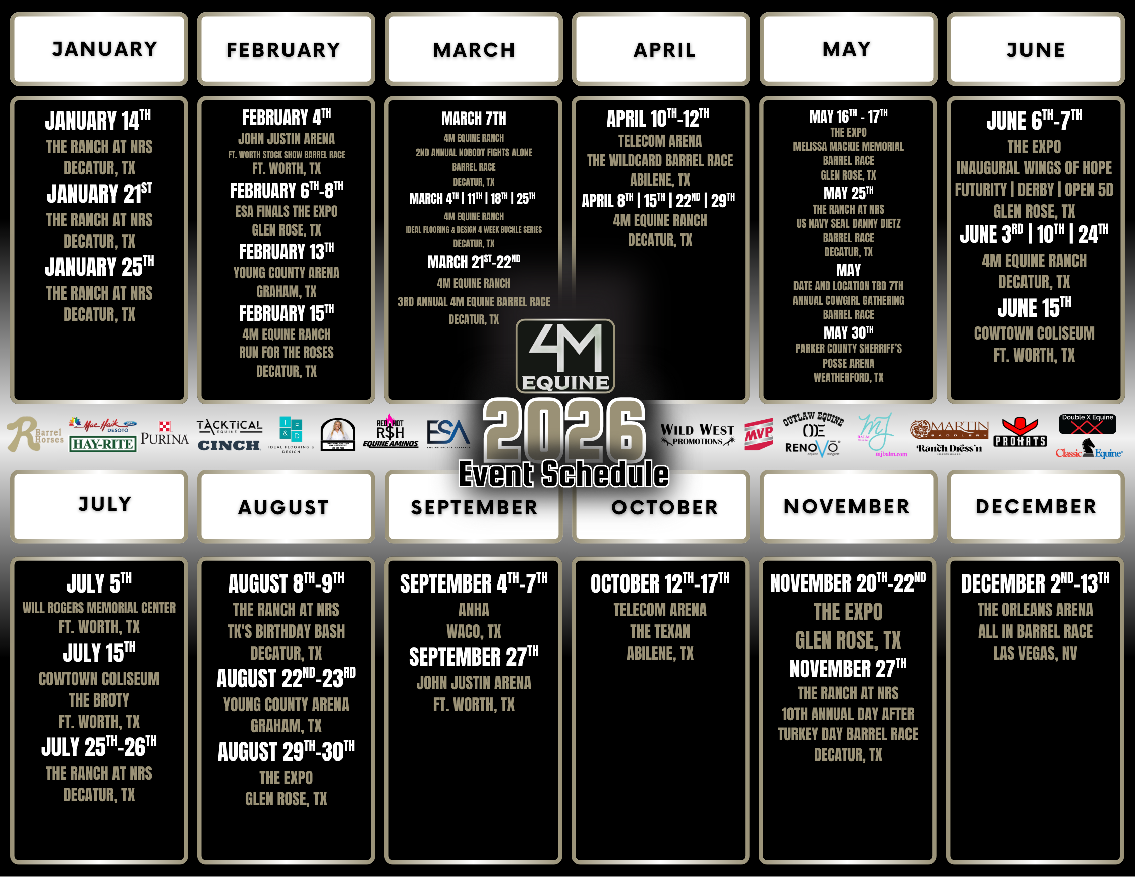 2026 ESA WWP Schedule web